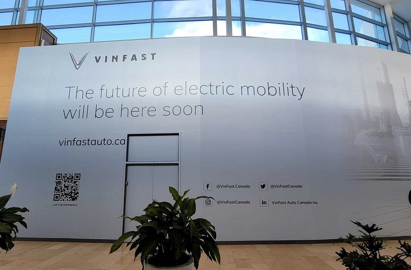 Rò rỉ hình ảnh được cho là showroom của Vinfast tại Canada