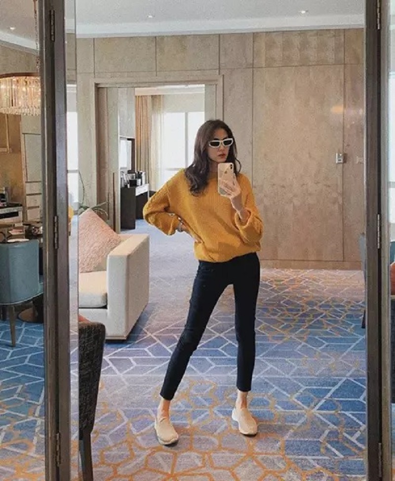 Ngoại hình gầy guộc của bà mẹ ba con Ngoại hình gầy guộc của bà mẹ ba con