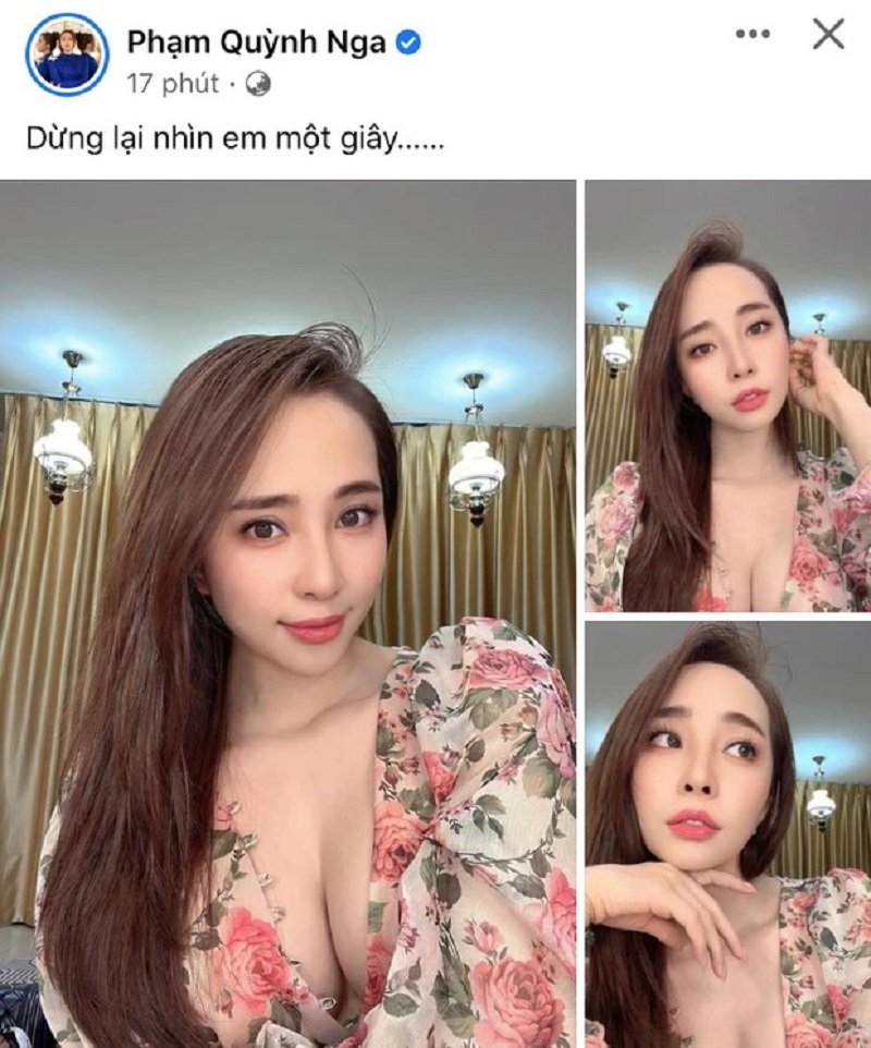 Quỳnh Nga liên tục 'thả thính' trên mạng Quỳnh Nga liên tục 'thả thính' trên mạng