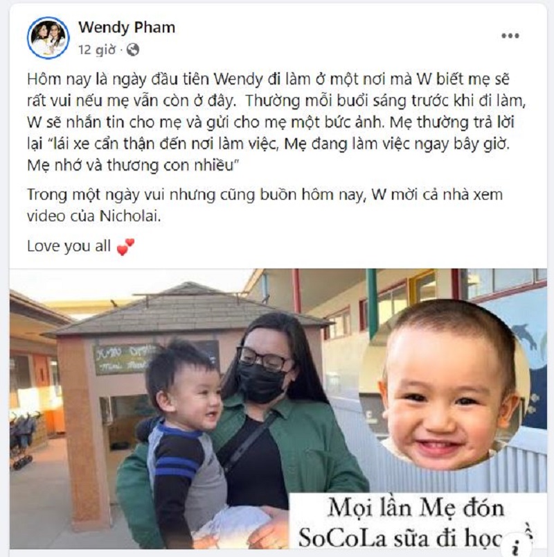 Nơi Wendy làm việc mới chính là ước nguyện của Phi Nhung, sâu xa hơn cố ca sĩ mong con gái sẽ trở thành một y tá tốt (Ảnh chụp màn hình) Nơi Wendy làm việc mới chính là ước nguyện của Phi Nhung, sâu xa hơn cố ca sĩ mong con gái sẽ trở thành một y tá tốt (Ảnh chụp màn hình)