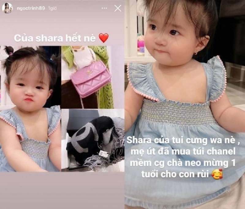 Ngọc Trinh khoe 'con gái' xinh như búp bê, dân tình dự đoán chẳng mấy nối nghiệp mẹ - Ảnh 3 Ngọc Trinh khoe 'con gái' xinh như búp bê, dân tình dự đoán chẳng mấy nối nghiệp mẹ - Ảnh 3