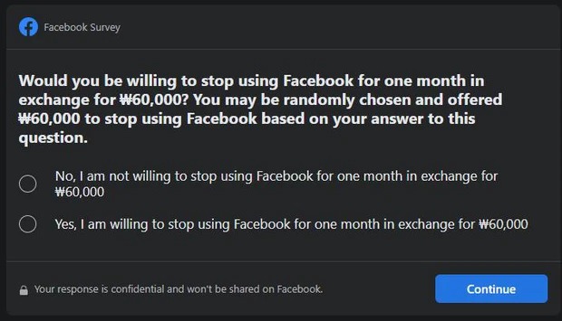 Facebook đã tặng 1 triệu giải thưởng cho những ai bị khóa tài khoản không sử dụng trong một tháng