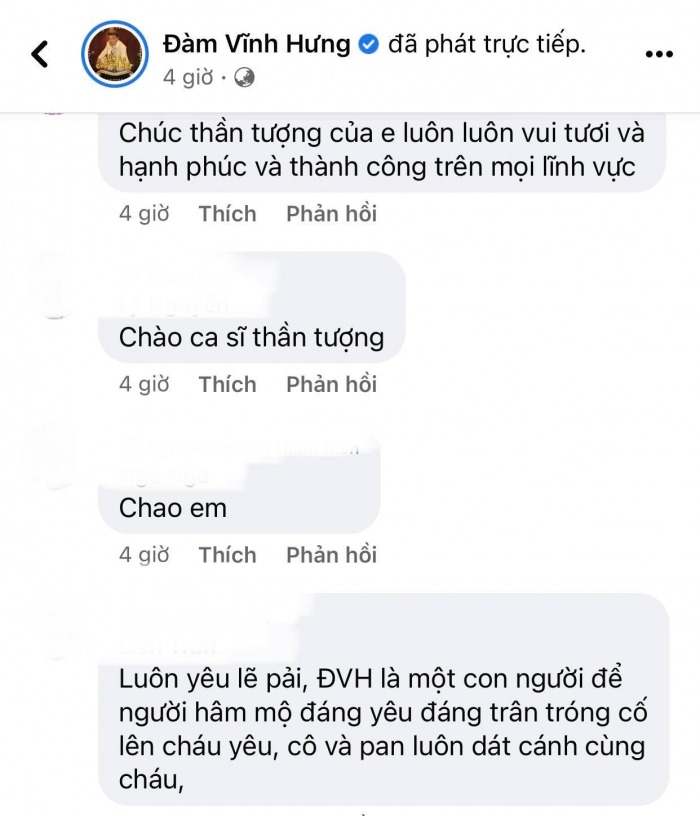 Đàm Vĩnh Hưng được fan hết lòng ủng hộ Đàm Vĩnh Hưng được fan hết lòng ủng hộ