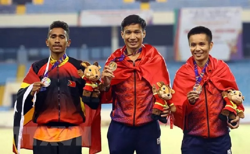 'Hiện tượng SEA Games' người Timor Leste lại gây 'sốt' với khoảnh khắc đốn tim fan Việt - Ảnh 1 'Hiện tượng SEA Games' người Timor Leste lại gây 'sốt' với khoảnh khắc đốn tim fan Việt - Ảnh 1