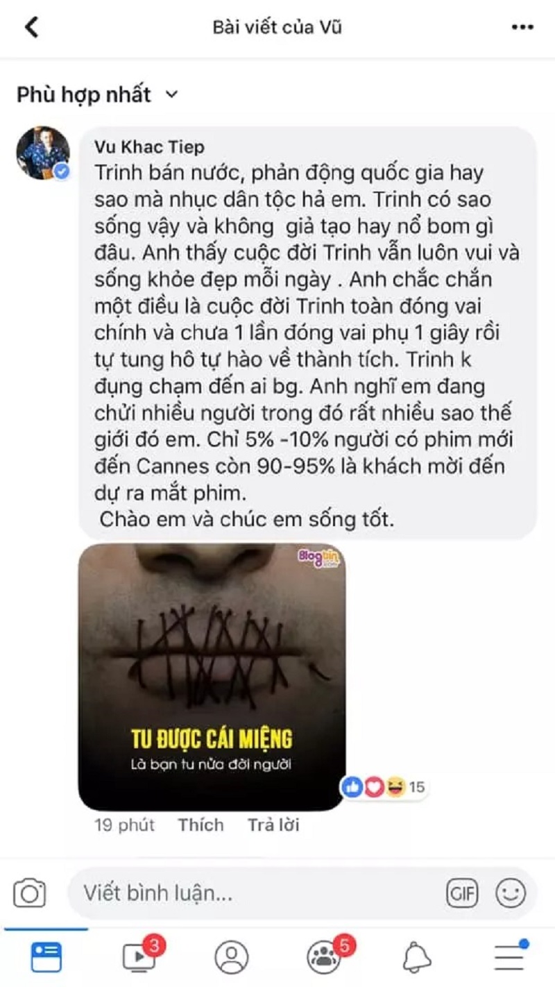 Vũ Khắc Tiệp bênh 'gà cưng' Vũ Khắc Tiệp bênh 'gà cưng'