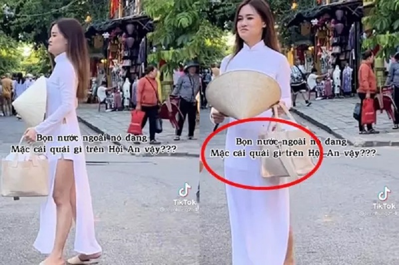Phẫn nộ thực trạng du khách nước ngoài ăn mặc kệch cỡm, xem thường quốc phục Việt Nam Phẫn nộ thực trạng du khách nước ngoài ăn mặc kệch cỡm, xem thường quốc phục Việt Nam