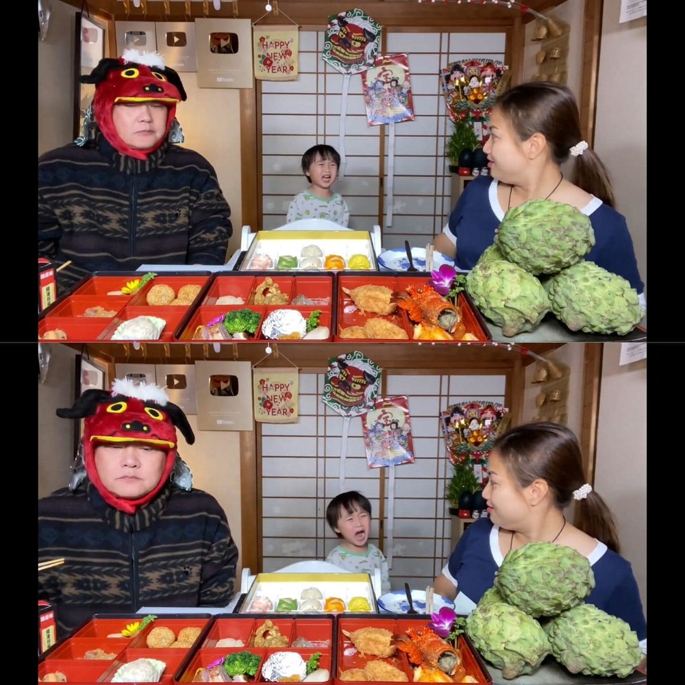 Bé Sa muốn bố mẹ mua vàng trong ngày vía Thần Tài. Ảnh: FBNV