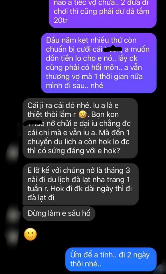 Đoạn tin nhắn được đăng tải. Ảnh: C. M Đoạn tin nhắn được đăng tải. Ảnh: C. M