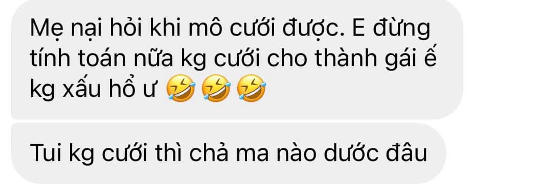Dòng tin nhắn của bạn trai cô gái. Ảnh: chụp màn hình