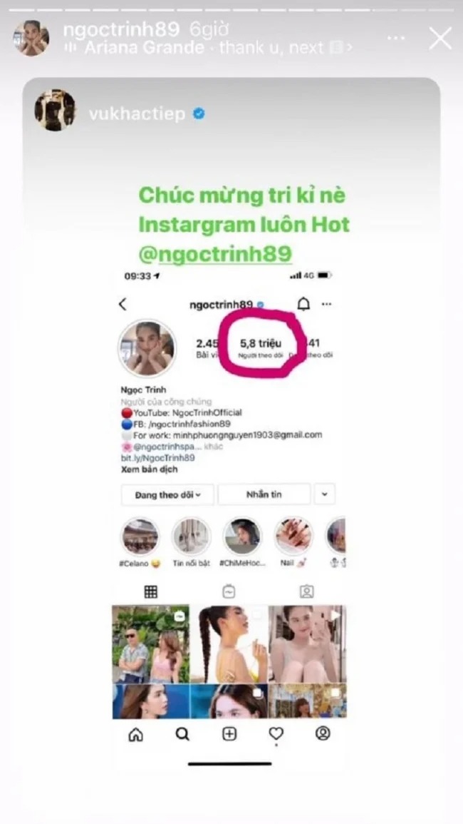 Tin giải trí hot trưa 24/3: Ngọc Trinh thông báo tin vui, Ngân 98 có hành động vượt mặt về độ 'trơ' - Ảnh 4 Tin giải trí hot trưa 24/3: Ngọc Trinh thông báo tin vui, Ngân 98 có hành động vượt mặt về độ 'trơ' - Ảnh 4