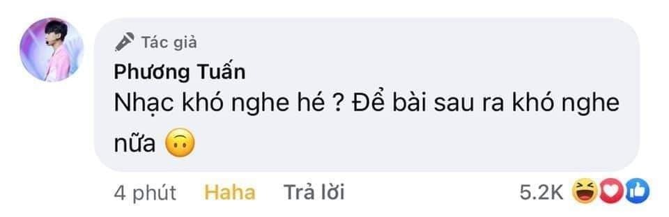 Giữa luồng sóng tranh cãi, cư dân mạng bất ngờ lan truyền bình luận của Jack. Nam ca sĩ tỏ thái độ khiêu khích khi LAYLALAY bị chê khó nghe. Anh bình luận: 'Nhạc khó nghe hé? Để bài sau ra khó nghe nữa'. Ảnh: chụp màn hình