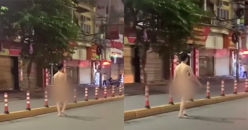 Clip: Thanh niên ‘tồng ngồng’, ‘chân đất’ thong thả đi giữa phố Hải Phòng 1 Clip: Thanh niên ‘tồng ngồng’, ‘chân đất’ thong thả đi giữa phố Hải Phòng 1