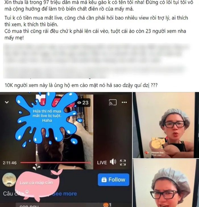 Trang Trần tố bà ‘nào đó’ mua lượt xem livestream: CĐM 'gọi thẳng' Phương Hằng? 2 Trang Trần tố bà ‘nào đó’ mua lượt xem livestream: CĐM 'gọi thẳng' Phương Hằng? 2