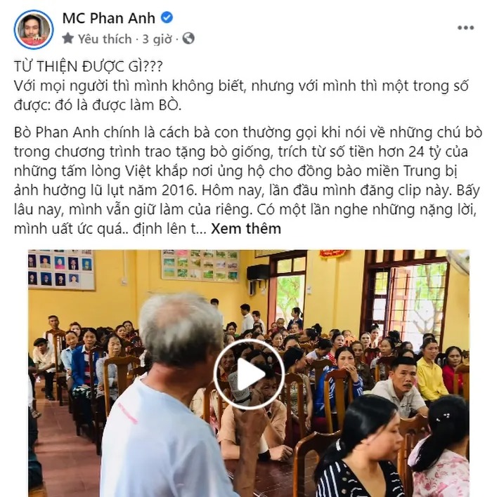 MC Phan Anh tiết lộ chuyện cấm sóng từ thiện, vì sao có tên ‘Bò Phan Anh’? 2