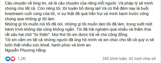 Bà Phương Hằng đăng tâm thư sau 6 tháng livestream: ‘Tôi thực sự là một người phụ nữ đơn độc’ 4 Bà Phương Hằng đăng tâm thư sau 6 tháng livestream: ‘Tôi thực sự là một người phụ nữ đơn độc’ 4