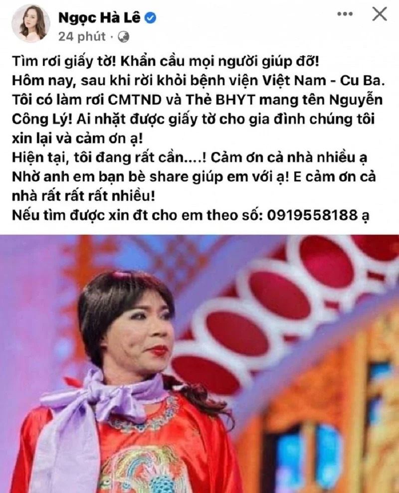 Showbiz 24h: Vợ NS Công Lý cầu cứu CĐM vì ông xã; Thuỷ Tiên từng bị bố Công Vinh 'khó chịu' vì hỗn 2 Showbiz 24h: Vợ NS Công Lý cầu cứu CĐM vì ông xã; Thuỷ Tiên từng bị bố Công Vinh 'khó chịu' vì hỗn 2