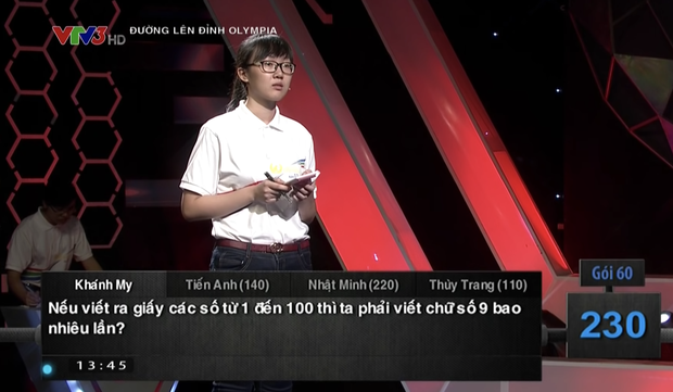 Câu hỏi Olympia: ‘Đếm tổng chữ số 9 khi viết từ 1 đến 100’, 99% trả lời là 11 mà sai bét