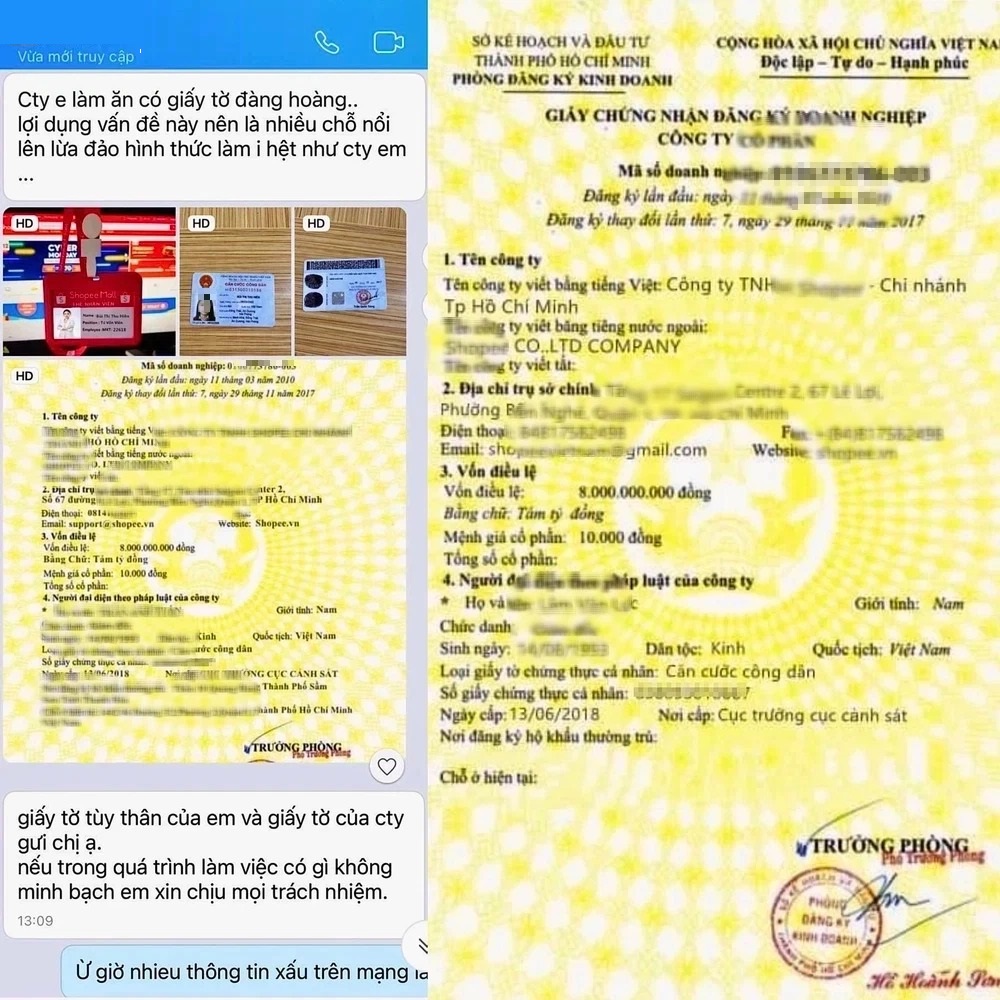 Phía bên kia yêu cầu chị sau 12 tháng mới được đến trụ sở công ty, cầm theo giấy tờ để nhận lại tiền.