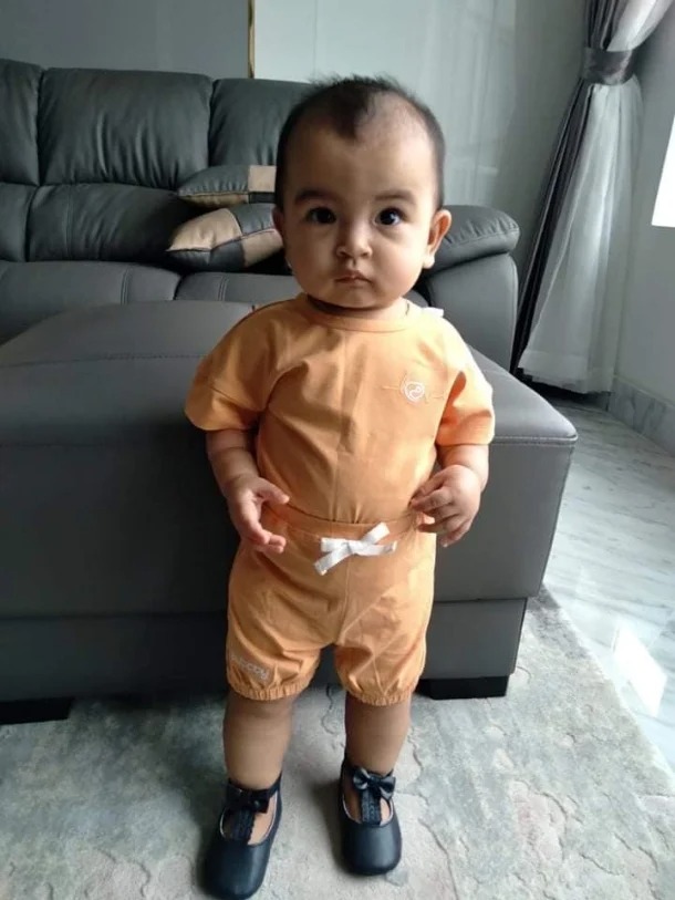 Bé Moon được nuôi theo phương pháp ăn chay. Ảnh: FBNV Bé Moon được nuôi theo phương pháp ăn chay. Ảnh: FBNV