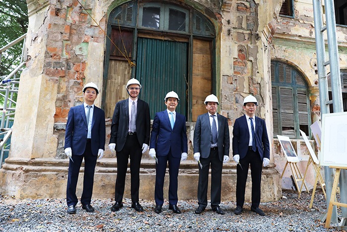 Dự án bảo tồn, sửa chữa nhà Biệt thự 49 Trần Hưng Đạo - 46 Hàng Bài chính thức được khởi công