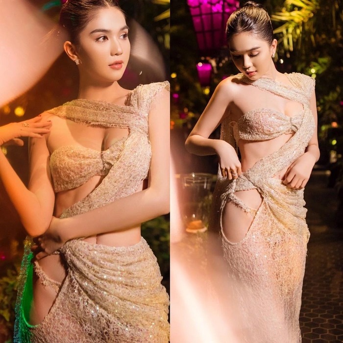 Cô nàng khoe khéo đường cong cơ thể