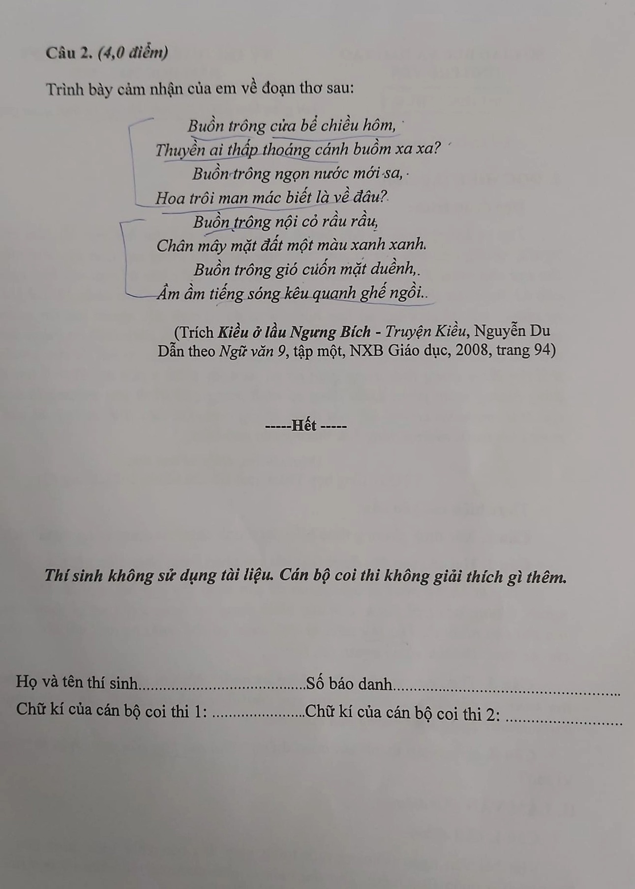 Đáp án đề thi vào lớp 10 môn Ngữ Văn tỉnh Phú Yên năm 2022 - Ảnh 6