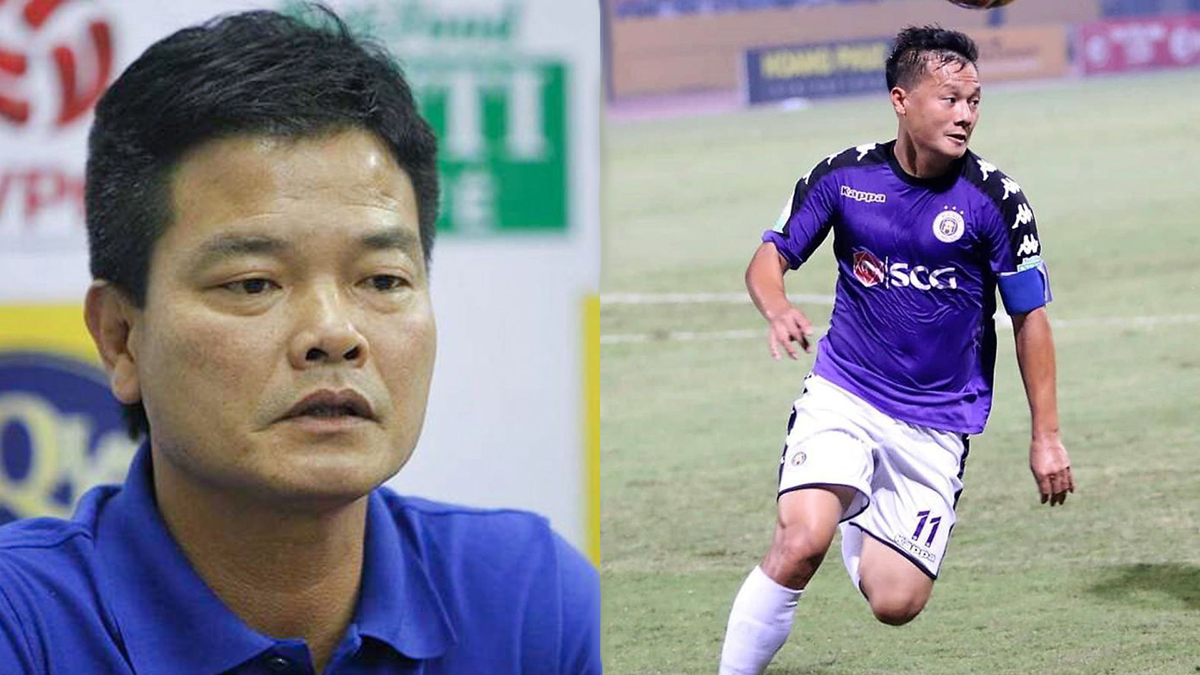 HLV Nguyễn Văn Sỹ lên tiếng làm rõ thông tin Nam Định muốn chiêu mộ sao Hà Nội FC