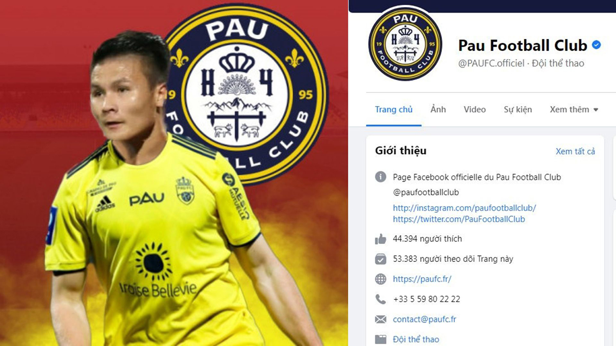 CĐV Việt Nam tràn vào Fanpage của Pau FC, tự nhận là fan lâu năm