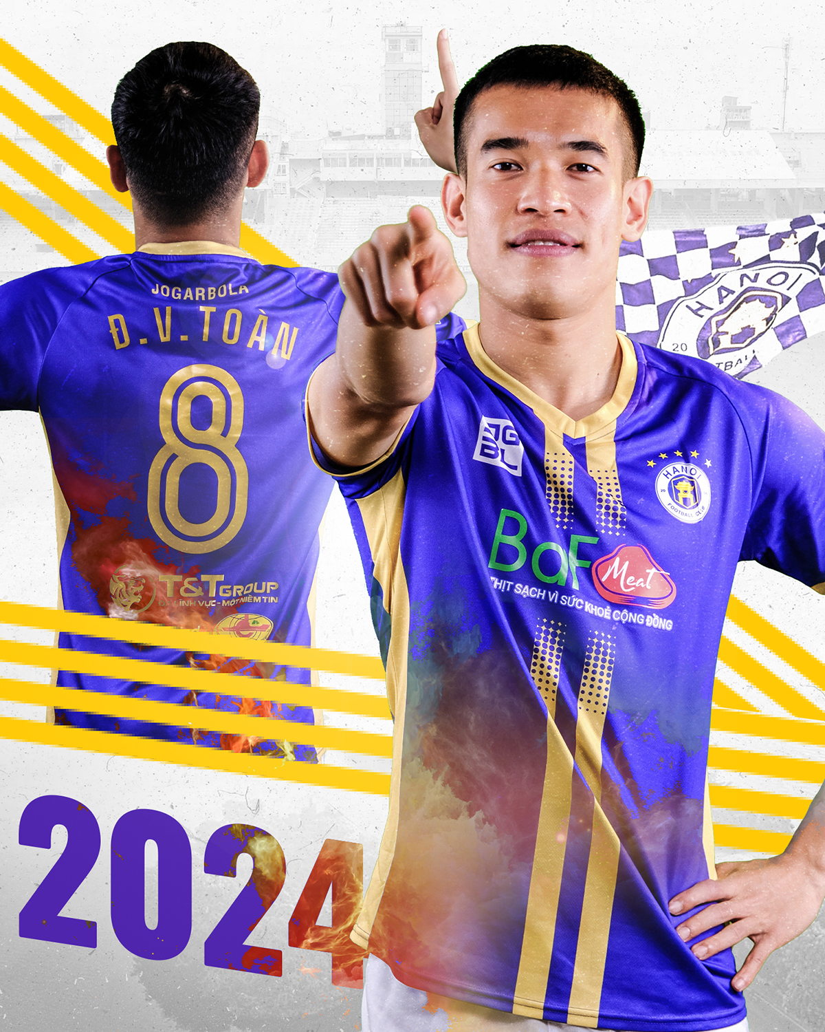 Tiền vệ Đậu Văn Toàn vắng mặt ở trận gặp HAGL. Ảnh: Internet