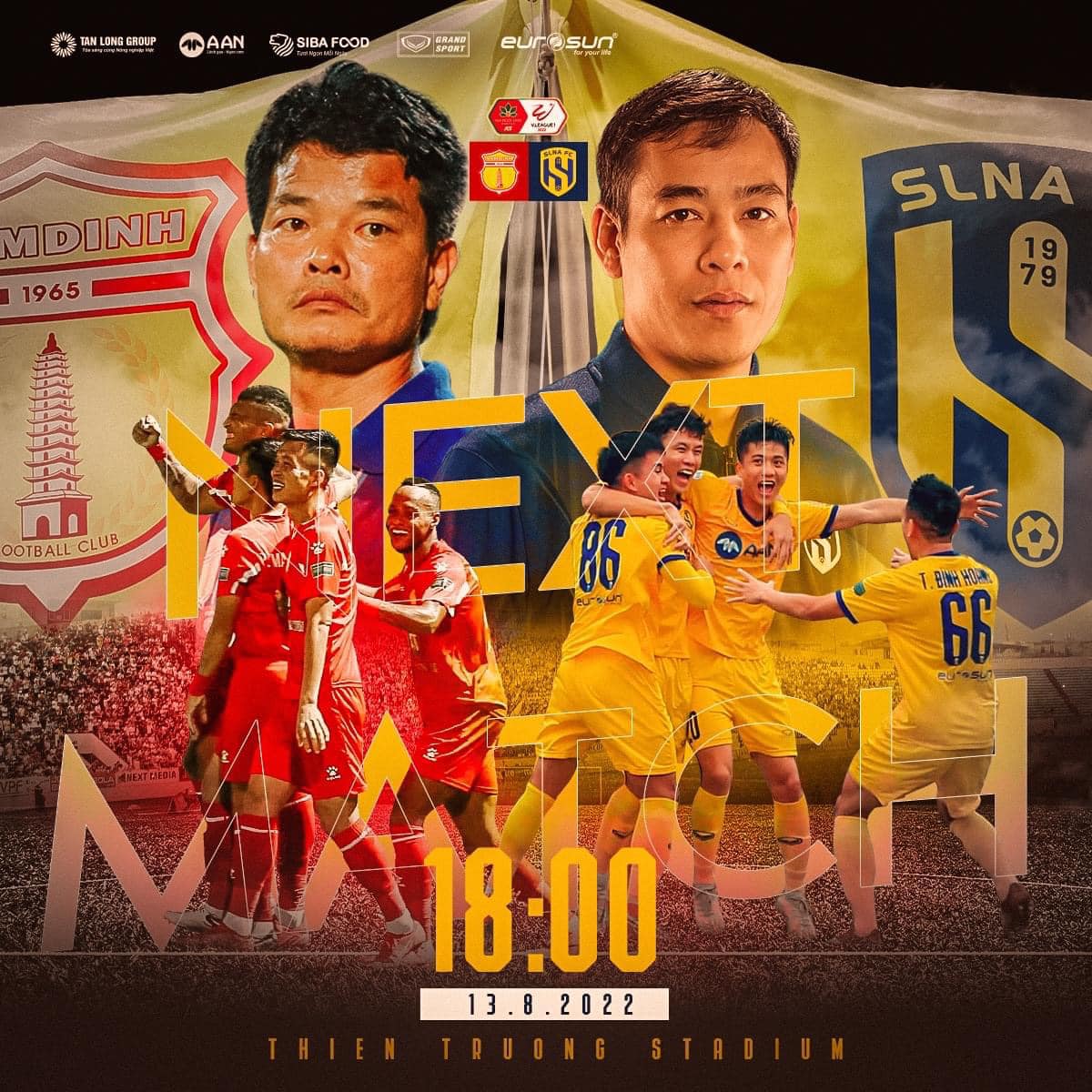 Nhận định Nam Định vs SLNA (18h00 13/08/2022) vòng 12 V-League: Chảo lửa Thiên Trường 