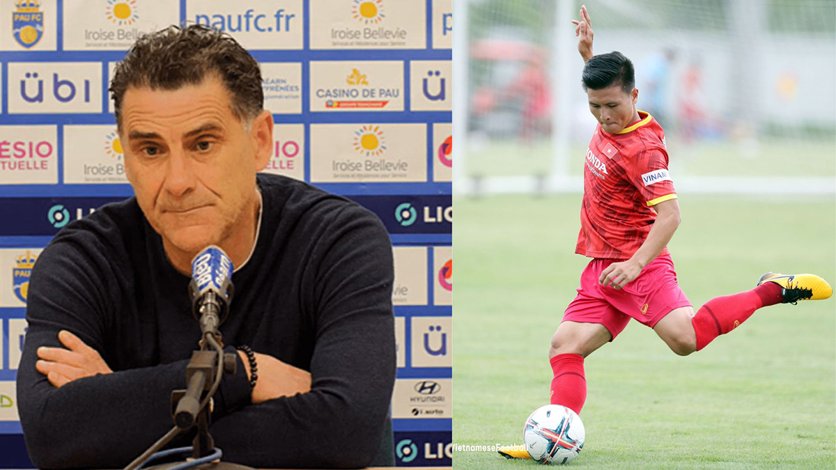 HLV Pau FC lên tiếng về khả năng để Quang Hải dự AFF Cup 2022