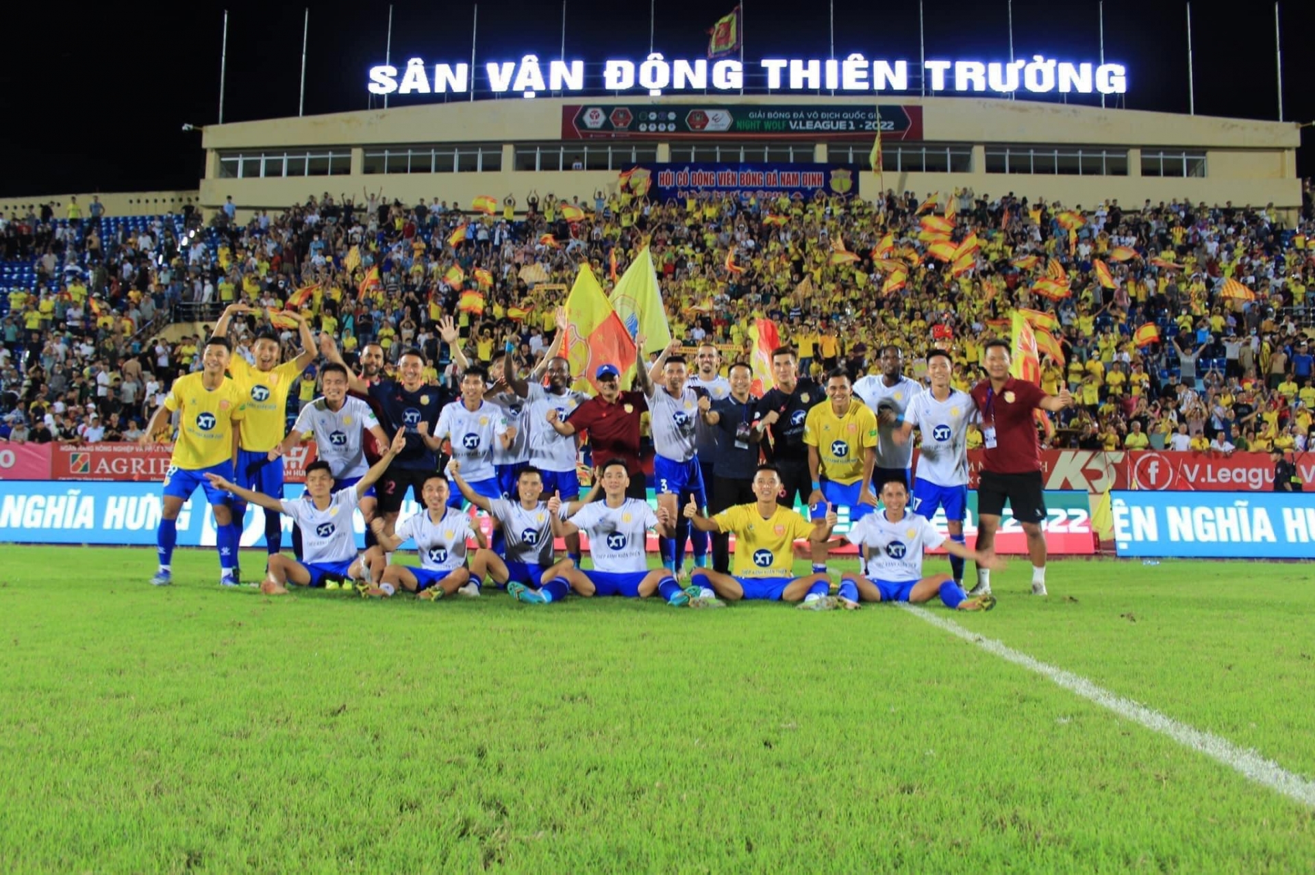 CLB Nam Định quyết tâm trụ hạng thành công tại V-League 2022. Ảnh: Internet