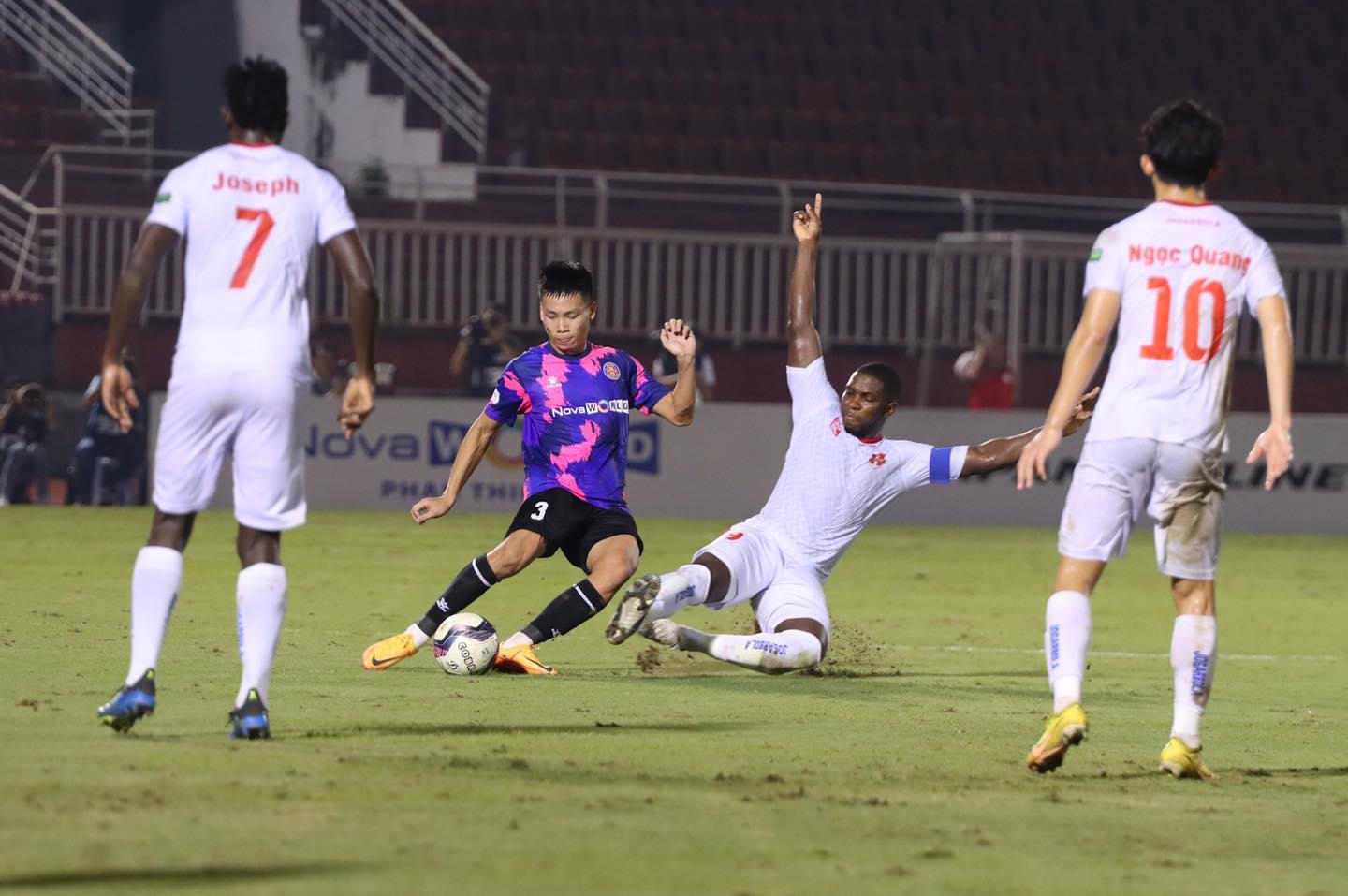 Sài Gòn FC nhận thất bại trước Hải Phòng ngay trên sân Thống Nhất. Ảnh: CLB Sài Gòn