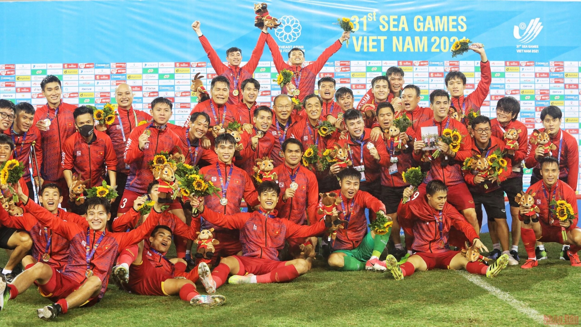 U23 Việt Nam giành tấm HCV SEA Games 31. Ảnh: Internet