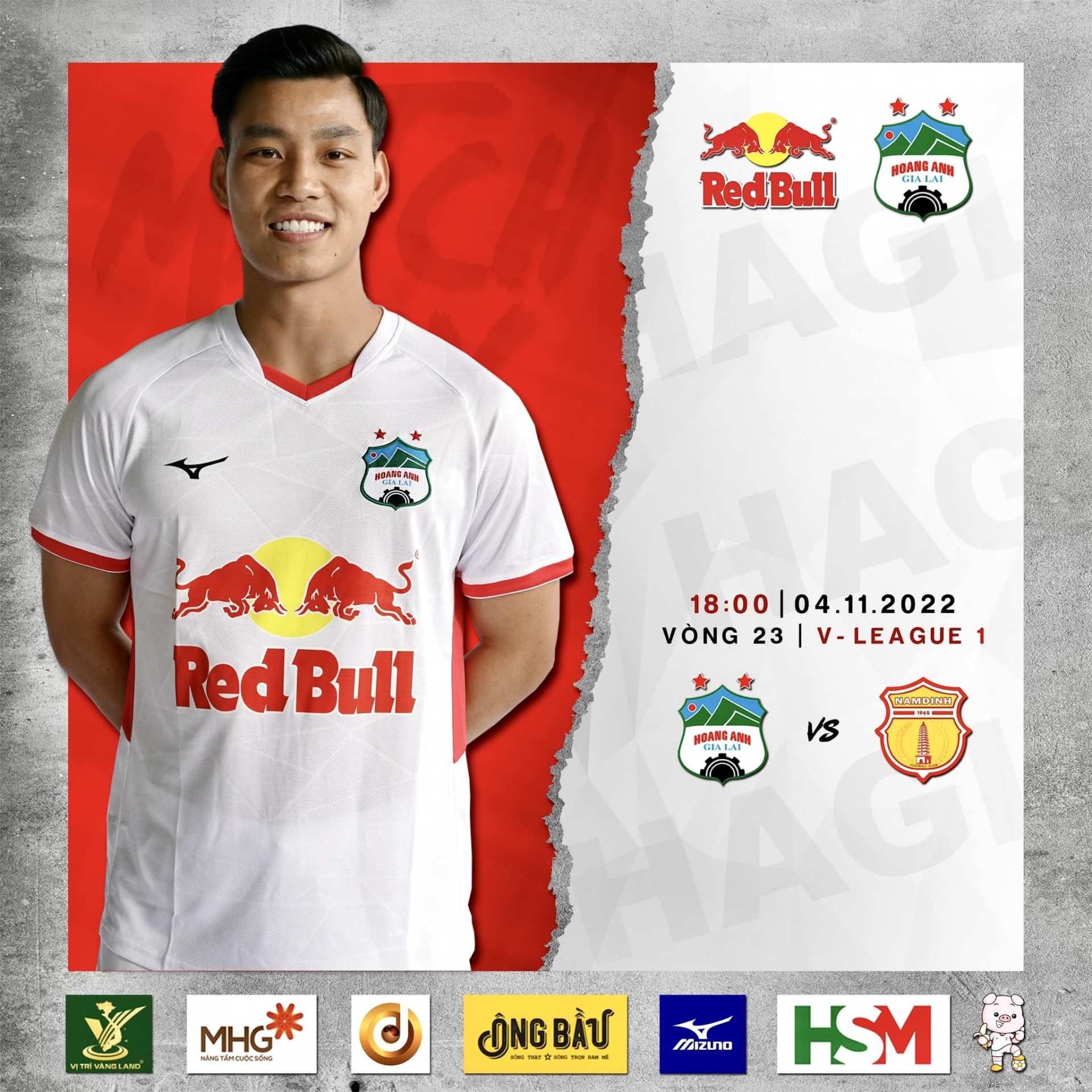 Trực tiếp HAGL vs Nam Định, link xem trực tiếp HAGL vs Nam Định: 18h00 04/11/2022