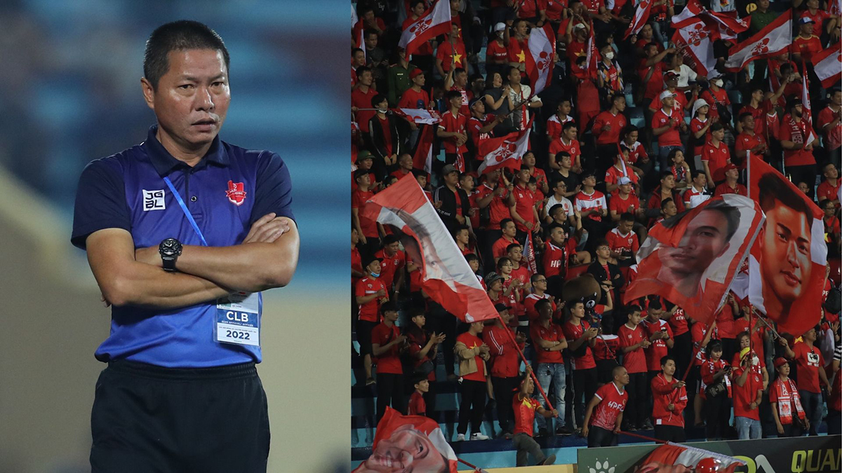 HLV Chu Đình Nghiêm nói điều thật lòng về CĐV Hải Phòng. Ảnh: Internet