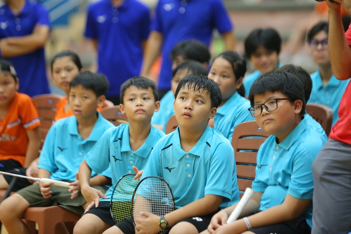 Tay vợt từng 3 lần đánh bại Lin Dan đến Việt Nam giao lưu cùng các VĐV trẻ - Ảnh 5 Tay vợt từng 3 lần đánh bại Lin Dan đến Việt Nam giao lưu cùng các VĐV trẻ - Ảnh 5