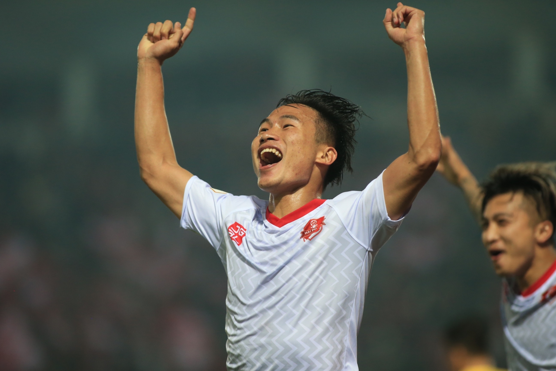 Việt Hưng thi đấu bùng nổ trong màu áo Hải Phòng. Ảnh: Internet