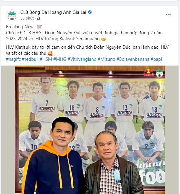 Bầu Đức chính thức chốt tương lai HLV Kiatisak tại HAGL - Ảnh 1 Bầu Đức chính thức chốt tương lai HLV Kiatisak tại HAGL - Ảnh 1