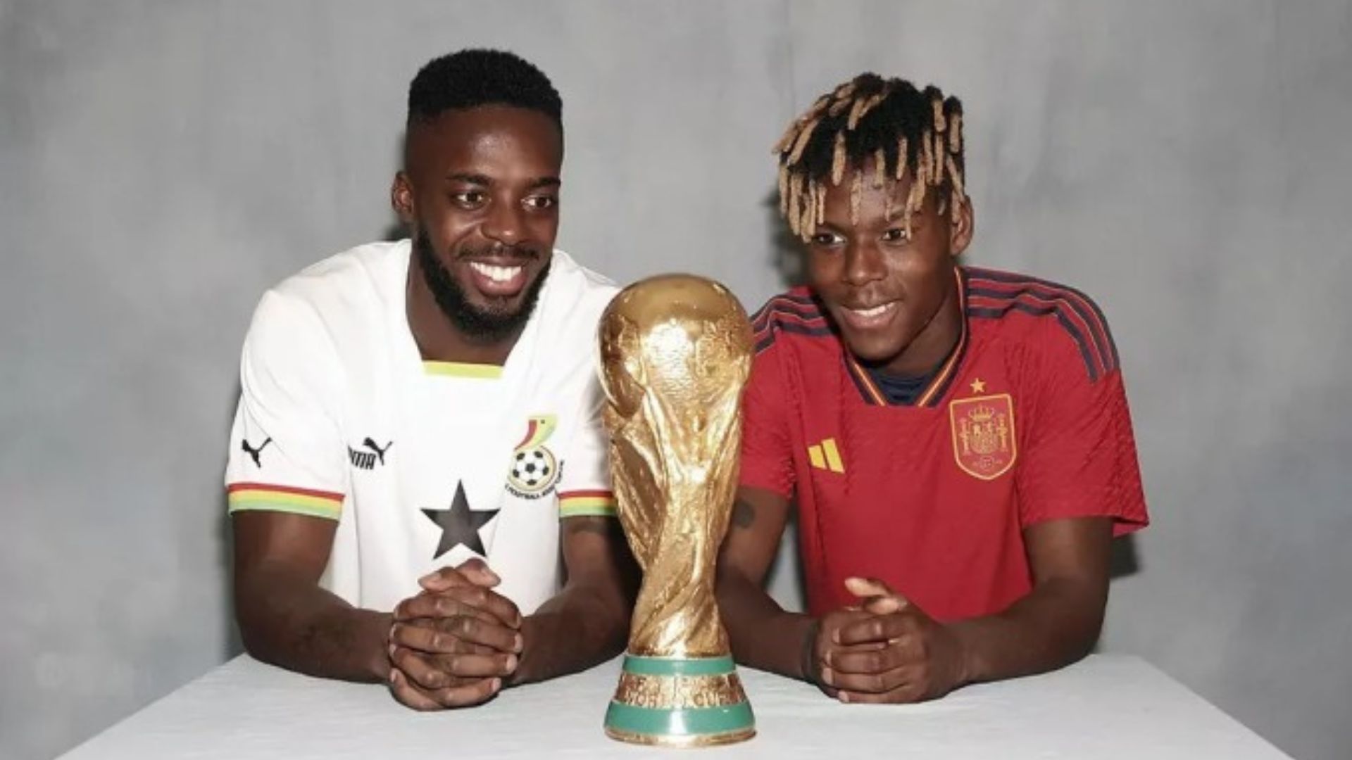 Hai anh em nhà Williams thi đấu cho 2 đội bóng khác nhau tại World Cup 2022. Ảnh: Internet Hai anh em nhà Williams thi đấu cho 2 đội bóng khác nhau tại World Cup 2022. Ảnh: Internet