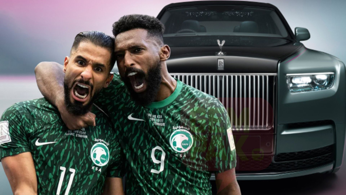 Cả đội Ả-rập Xê-út được trọng thưởng xe siêu sang. Ảnh: Internet