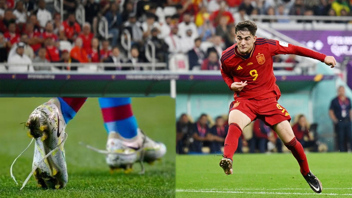 Tiền vệ Gavi tiết lộ lý do không buộc dây giày khi thi đấu. Ảnh: Internet