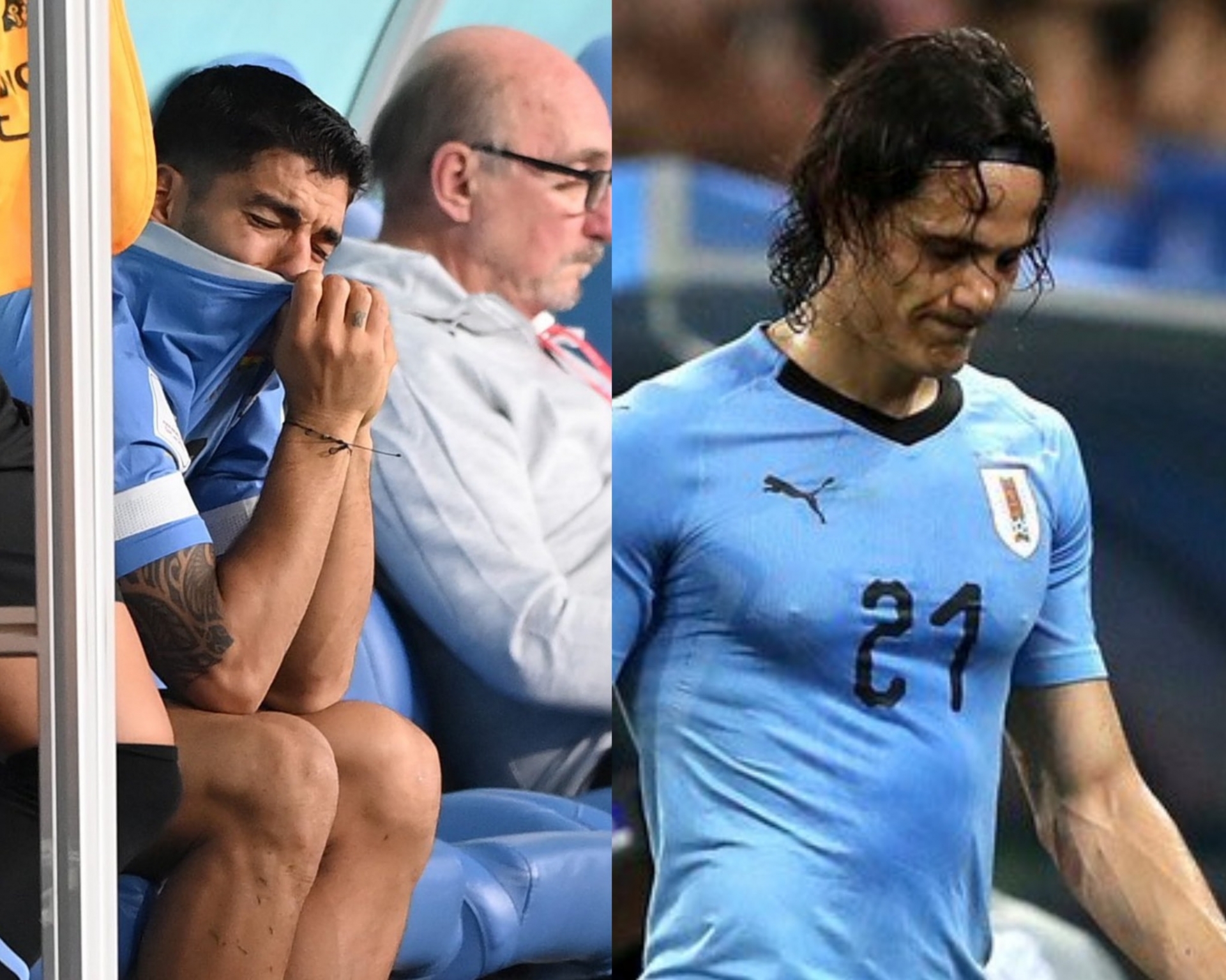 Video: Cavani đấm bay màn hình VAR sau khi Uruguay bị loại đầy cay đắng - Ảnh 1