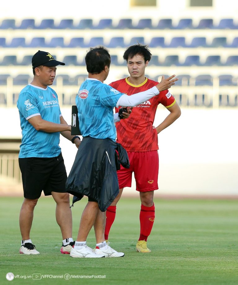 Văn Toàn đang tập trung cùng ĐT Việt Nam. Ảnh: VFF