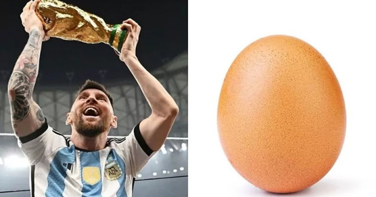 Quả trứng gà “huyền thoại” chính thức bị Messi luộc thành công. Ảnh: Internet