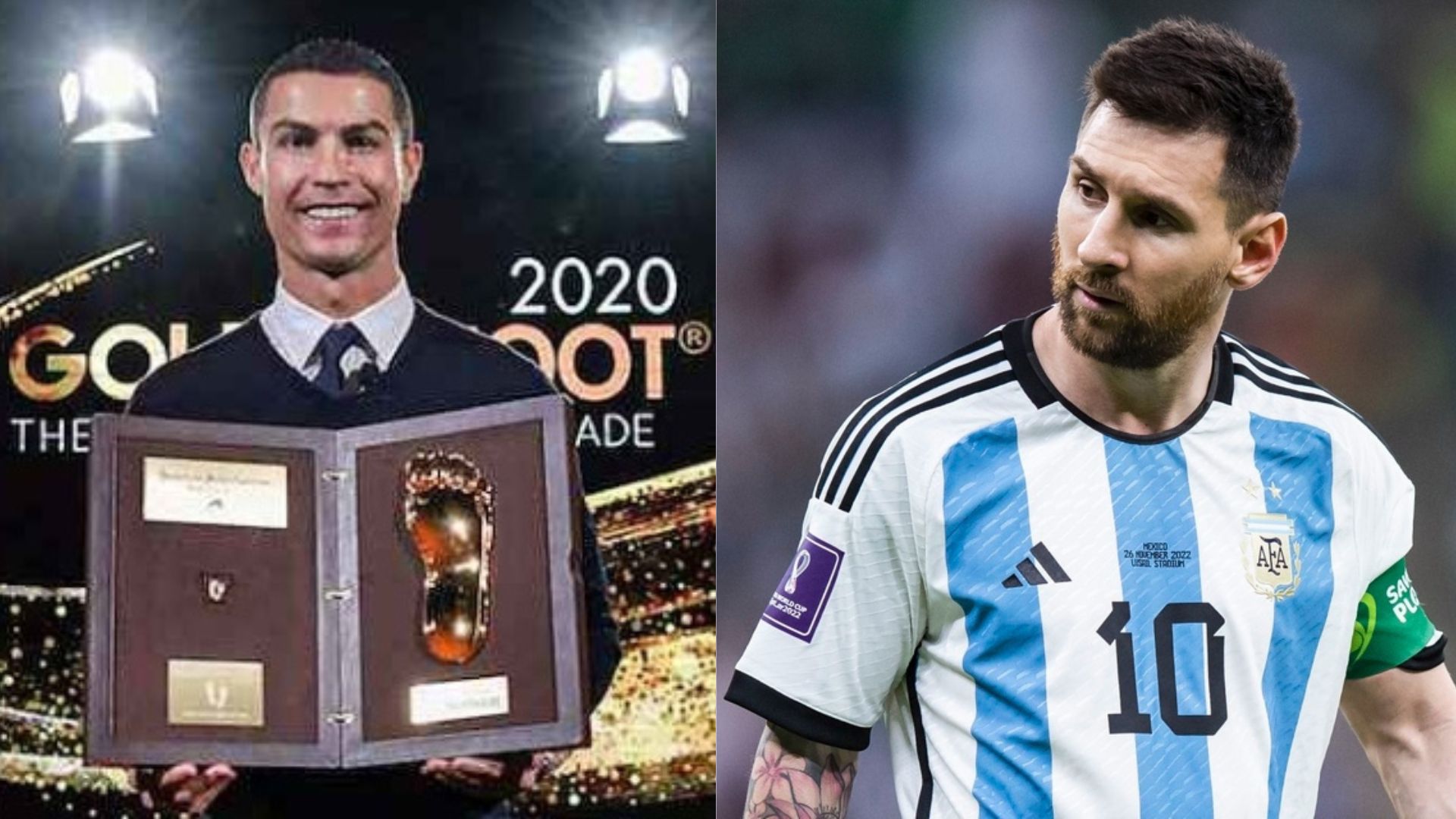 Messi vẫn còn thiếu 1 danh hiệu 'Bàn chân Vàng'. Ảnh: Internet