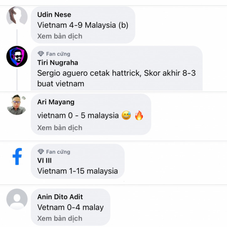 CĐV Malaysia tự tin đội nhà sẽ đánh bại ĐT Việt Nam với tỷ số không tưởng - Ảnh 2 CĐV Malaysia tự tin đội nhà sẽ đánh bại ĐT Việt Nam với tỷ số không tưởng - Ảnh 2