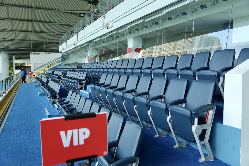 Hệ thống hàng ghế VIP được lắp với một màu sắc riêng. Ảnh: Internet