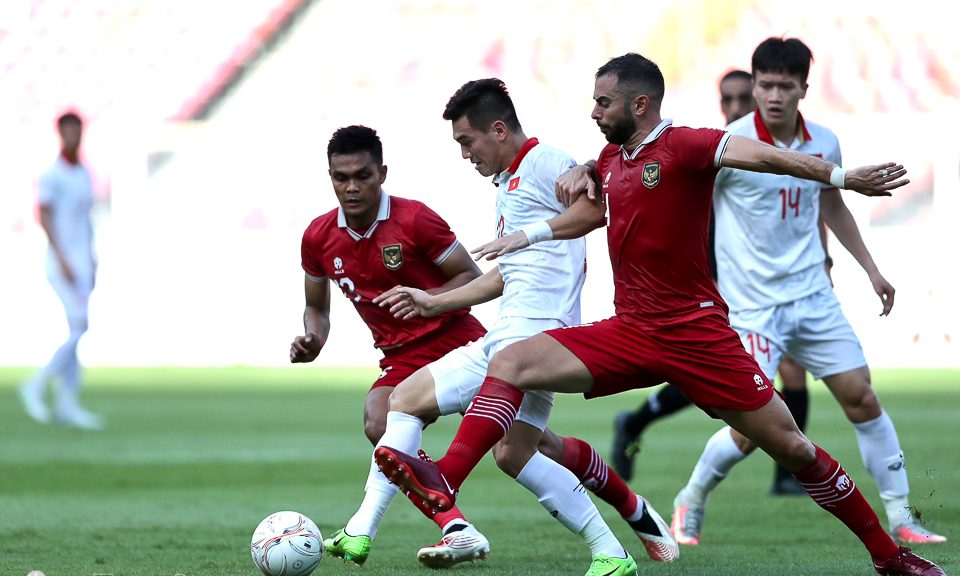 Truyền thông Indonesia đánh giá cao tiền đạo Tiến Linh. Ảnh: VFF