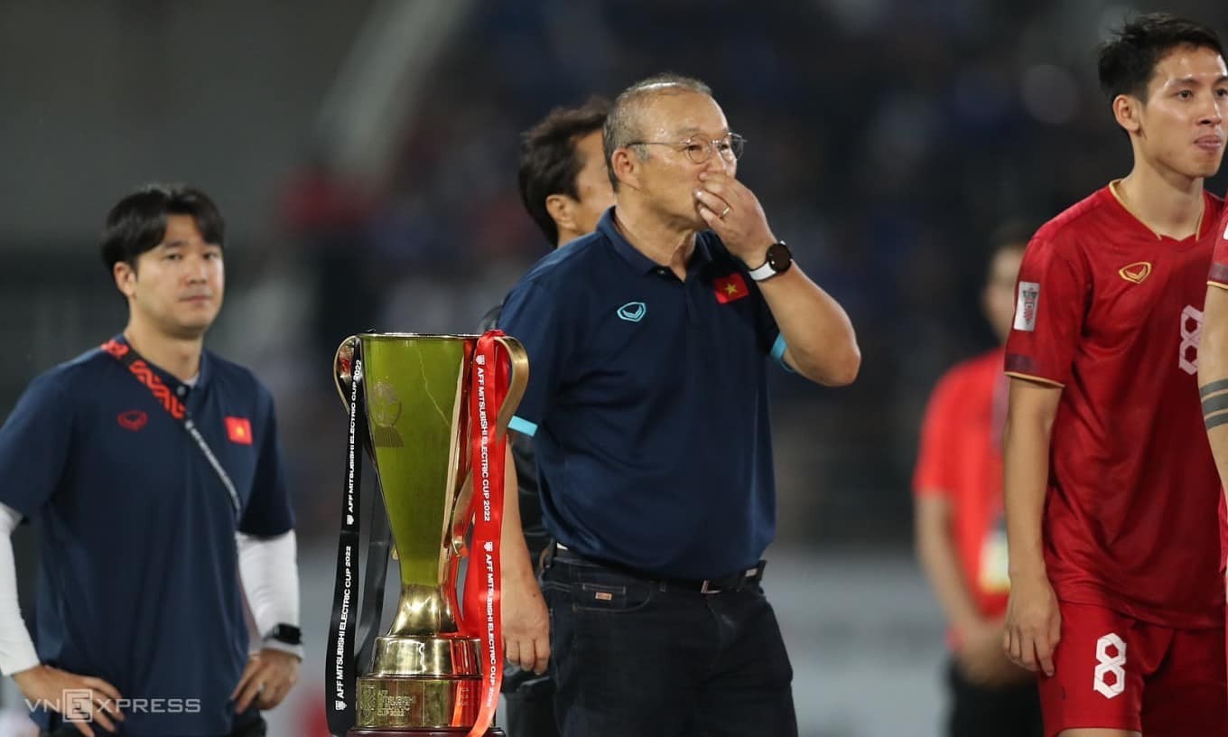 HLV Park Hang-seo để tuột chức vô địch AFF Cup 2022. Ảnh: VnExpress